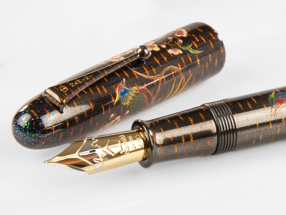 Namiki Emperor Rakucho Birds and Cherry Blossom Füllfederhalter, Maki-e