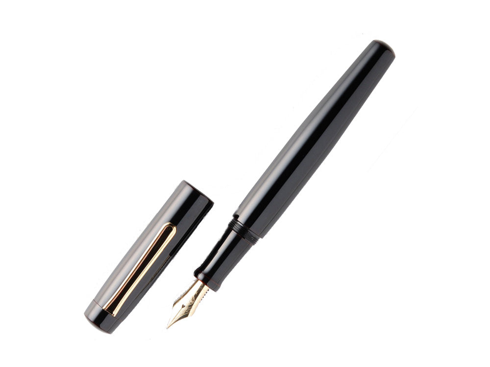 Nakaya Neo-Standard Kuro-Tamenuri Füllfederhalter, Ebonite Urushi Lack