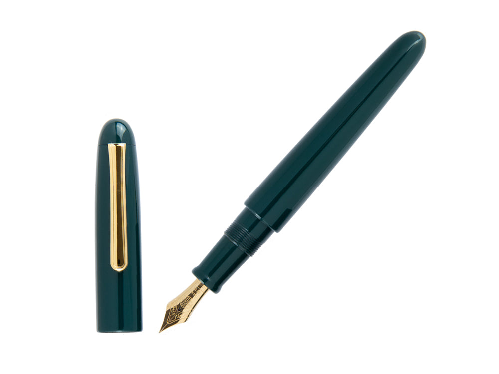 Nakaya Writer Midori Portable Füller, Naturkautschuk und Urushi Lack