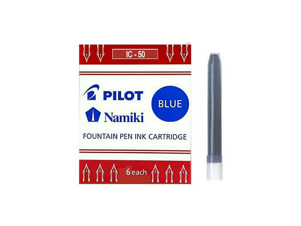 Namiki Tintenpatrone, Blau, 6 einheiten, IC-50-blue