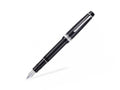 Pilot Justus 95 Füllfederhalter, Rhodium, Schwarz, FJ-3MRR-NB-NT - Nib Flex M