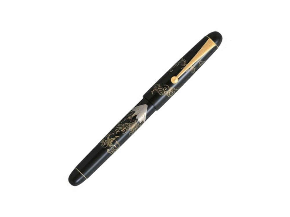Namiki Tradition Mount Fuji and Dragon Roller, VergoldeteBeschläge, BLK-30P-7-FR
