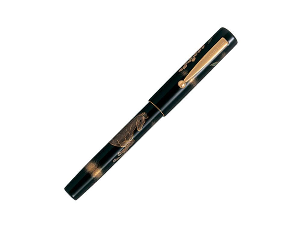 Namiki Yukari Zodiac Horse Füllfederhalter, Urushi Lack, FNV-20M-MA