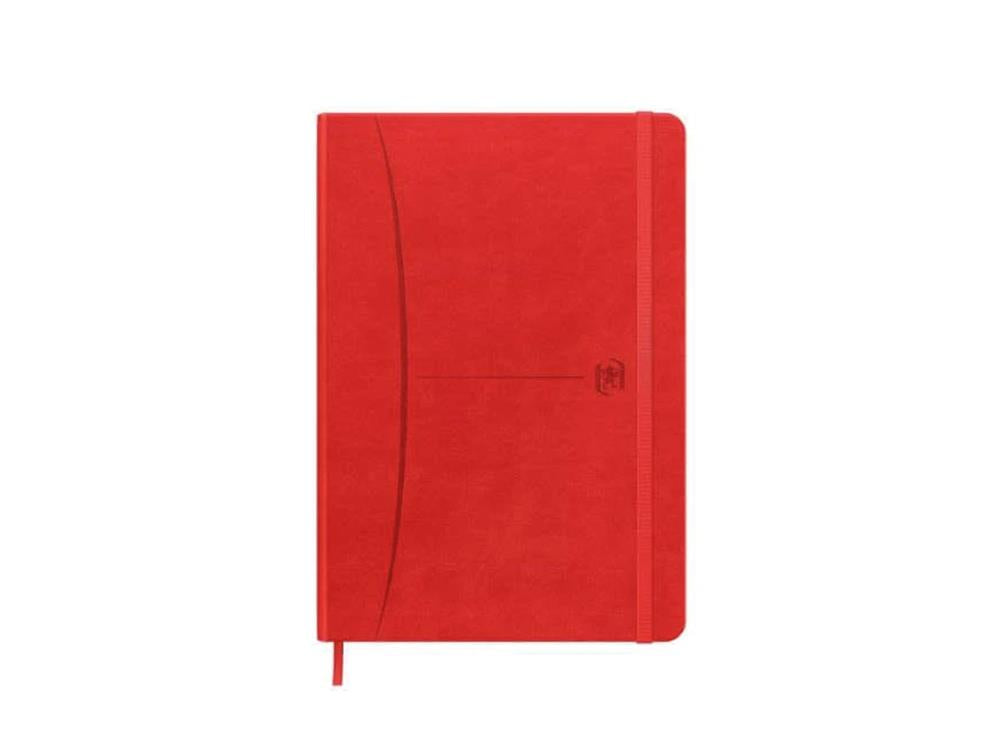 Oxford Signature Liniertes Notizbuch, A5, Rot, 400163613-ROJO