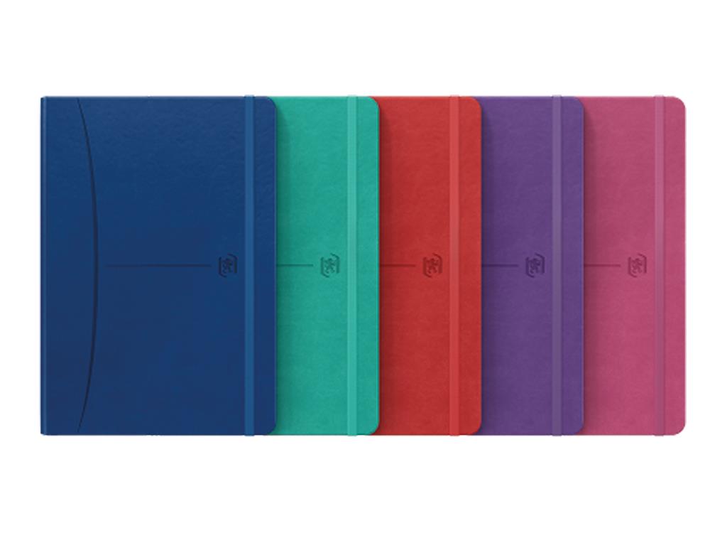 Oxford Signature Liniertes Notizbuch, A5, Rot, 400163613-ROJO