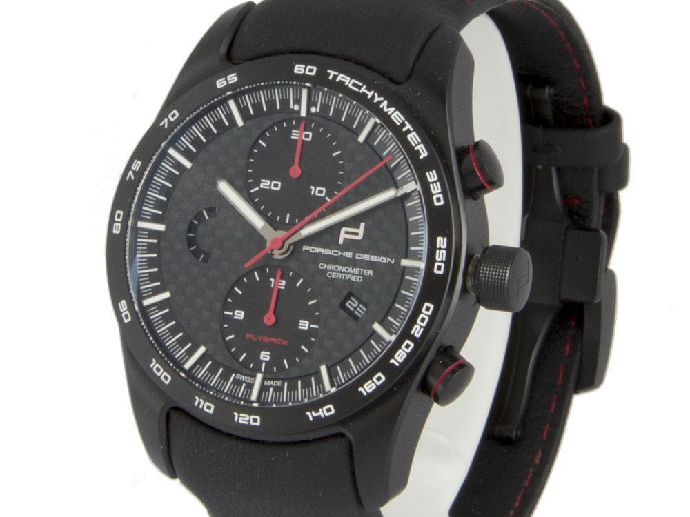 Porsche Design Chronotimer Flyback Series 1 Automatik Uhr, Schwarz, 42 mm, COSC