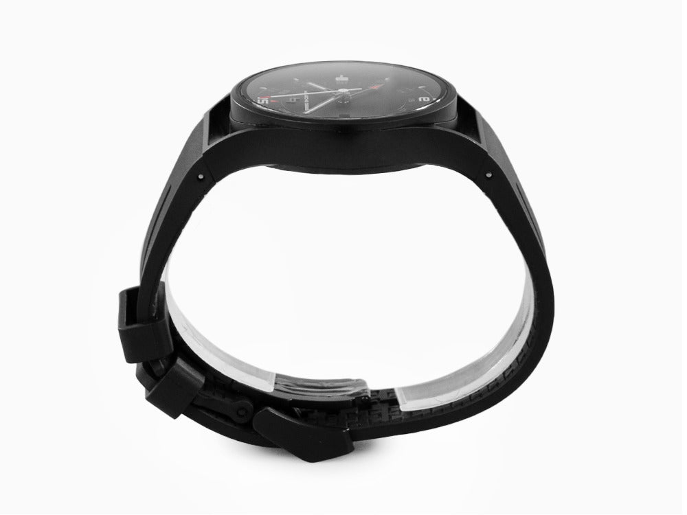 Porsche Design 1919 Globetimer Automatik Uhr, Titan, Schwarz & Kautschuk