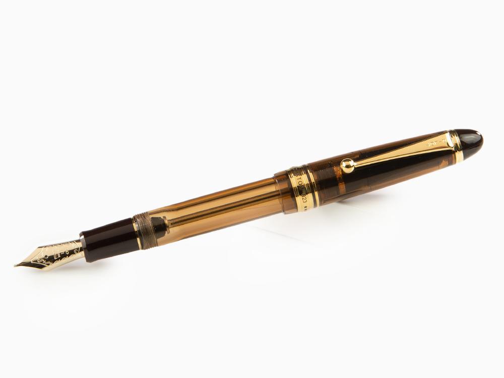 Pilot Custom 823 Bernstein Füllfederhalter, Edelharz, Vergoldete, 60556