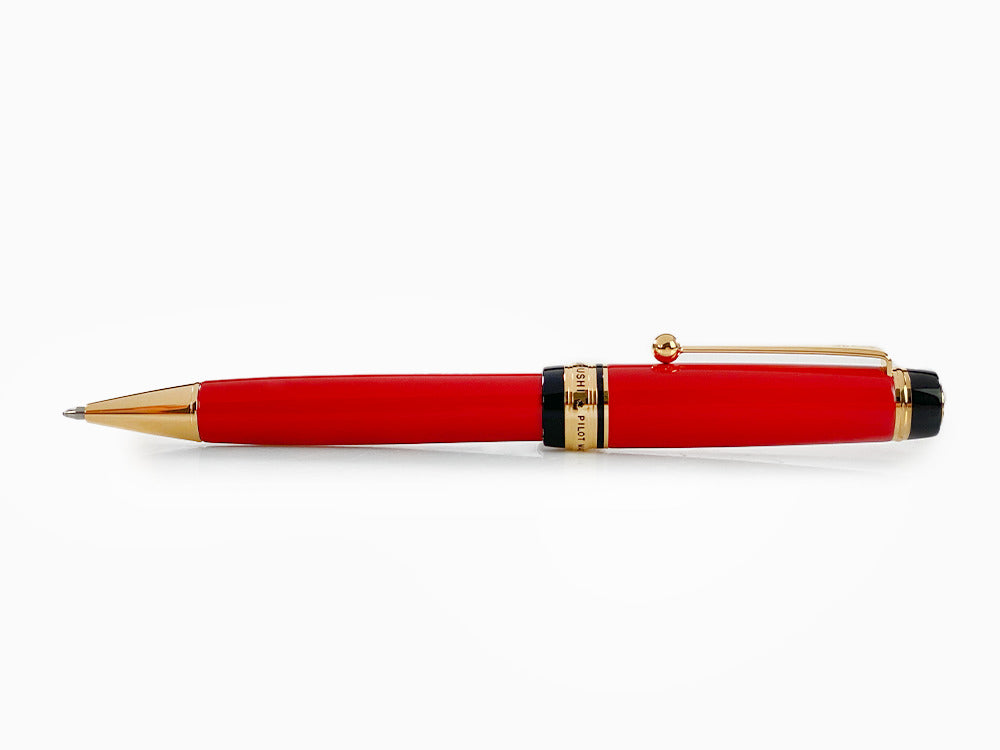Pilot Custom Urushi Kugelschreiber, Ebonite, Vergoldet, Rot, BKV-45R-R