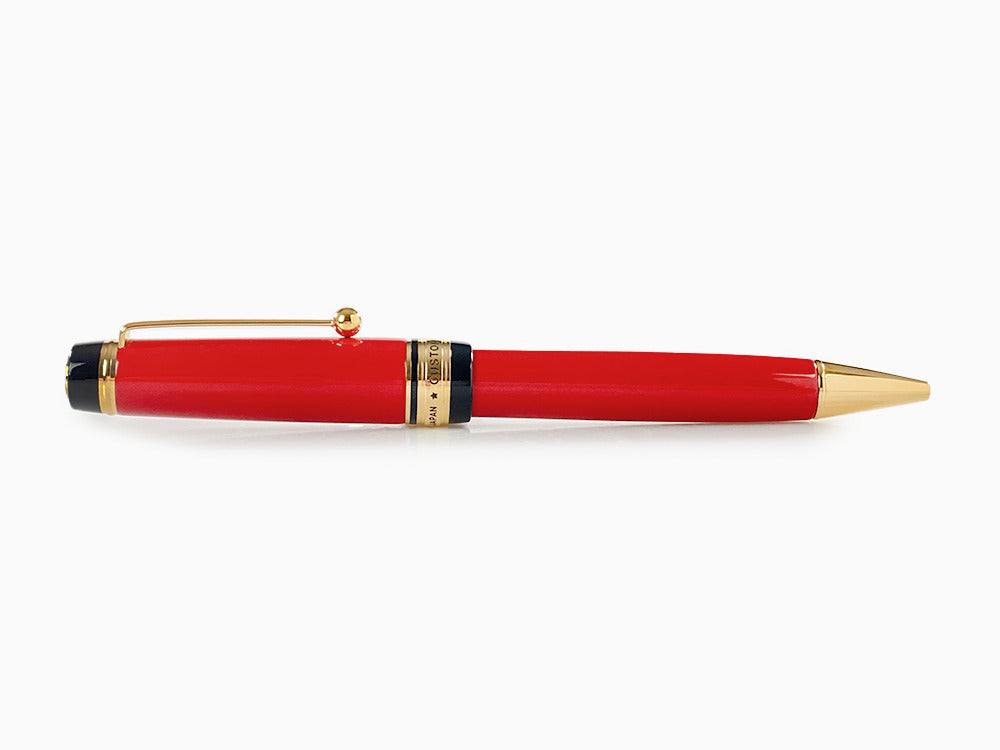 Pilot Custom Urushi Kugelschreiber, Ebonite, Vergoldet, Rot, BKV-45R-R
