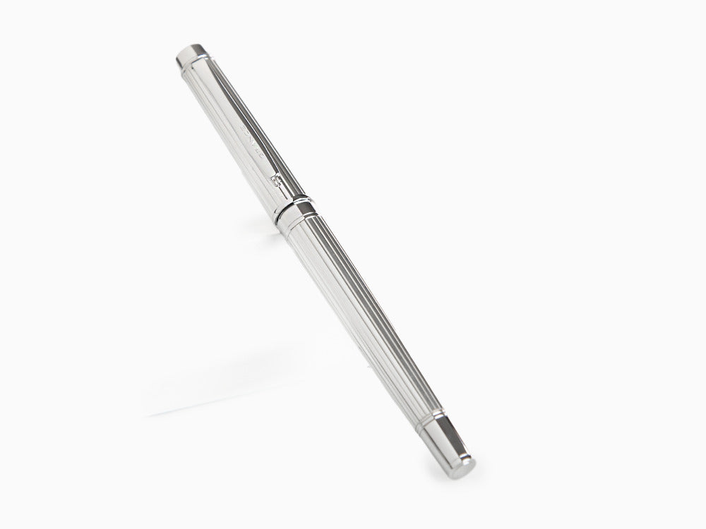 Pilot Grance Stripe Füllfederhalter, Rhodium, Silber, FGNZ-35SS-GS