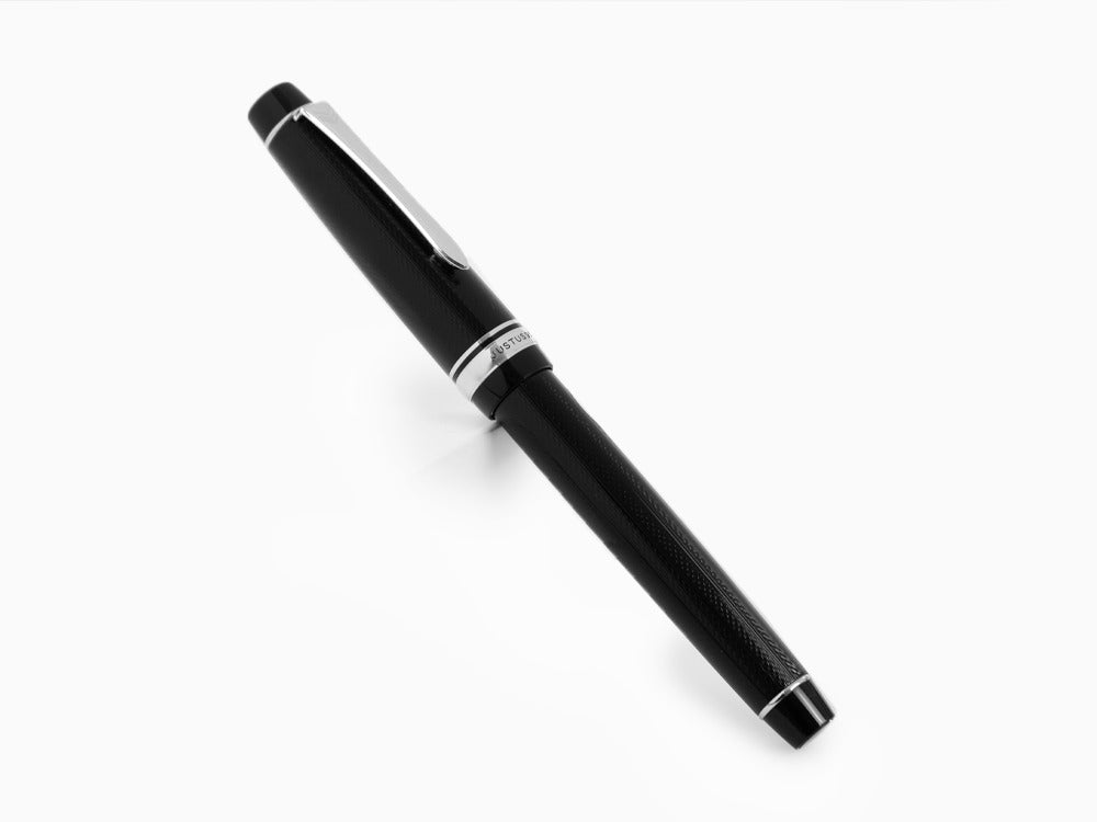 Pilot Justus 95 Füllfederhalter, Rhodium, Schwarz, FJ-3MRR-NB-NT