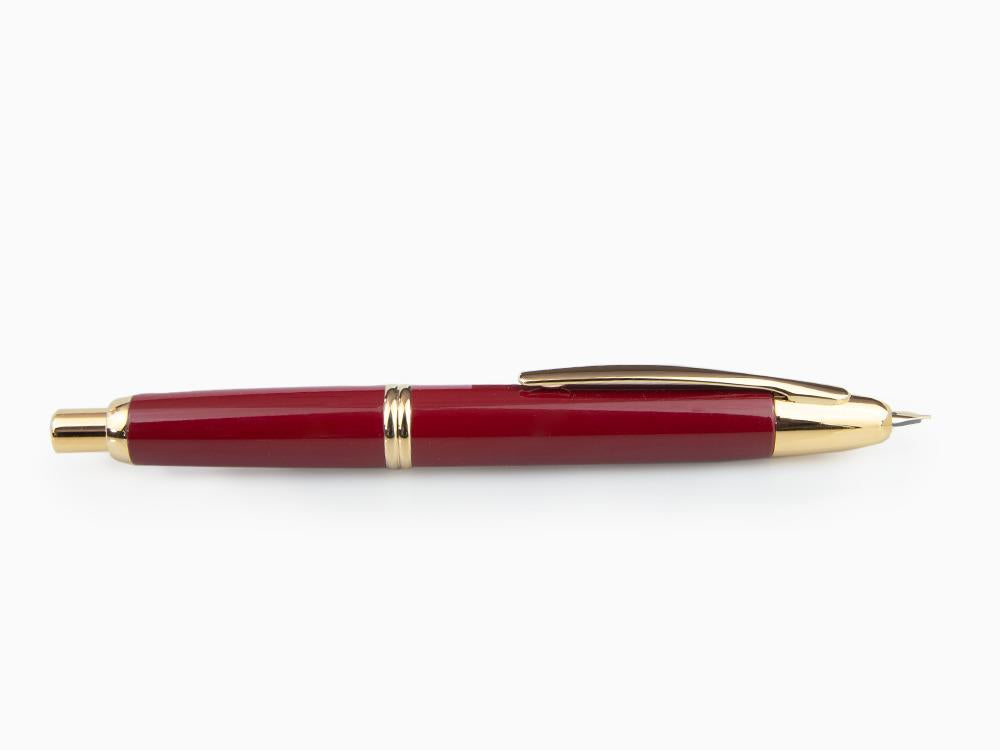 Pilot Füllfederhalter Retractable, Rot, Gold, "Capless"