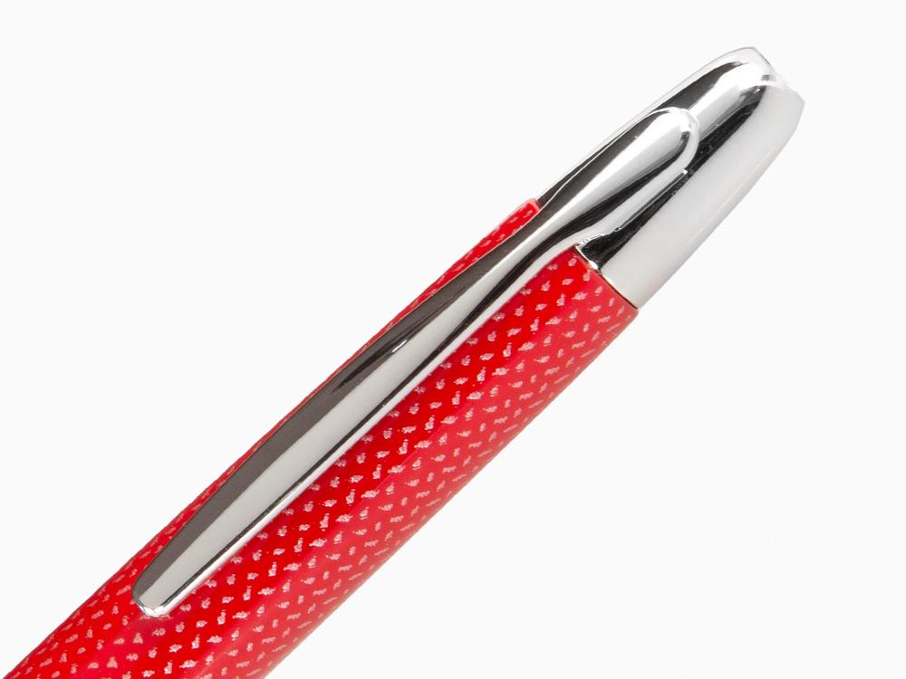 Pilot Capless Füllfederhalter, Karbonfaser, Rhodinierte Beschläge, Rot