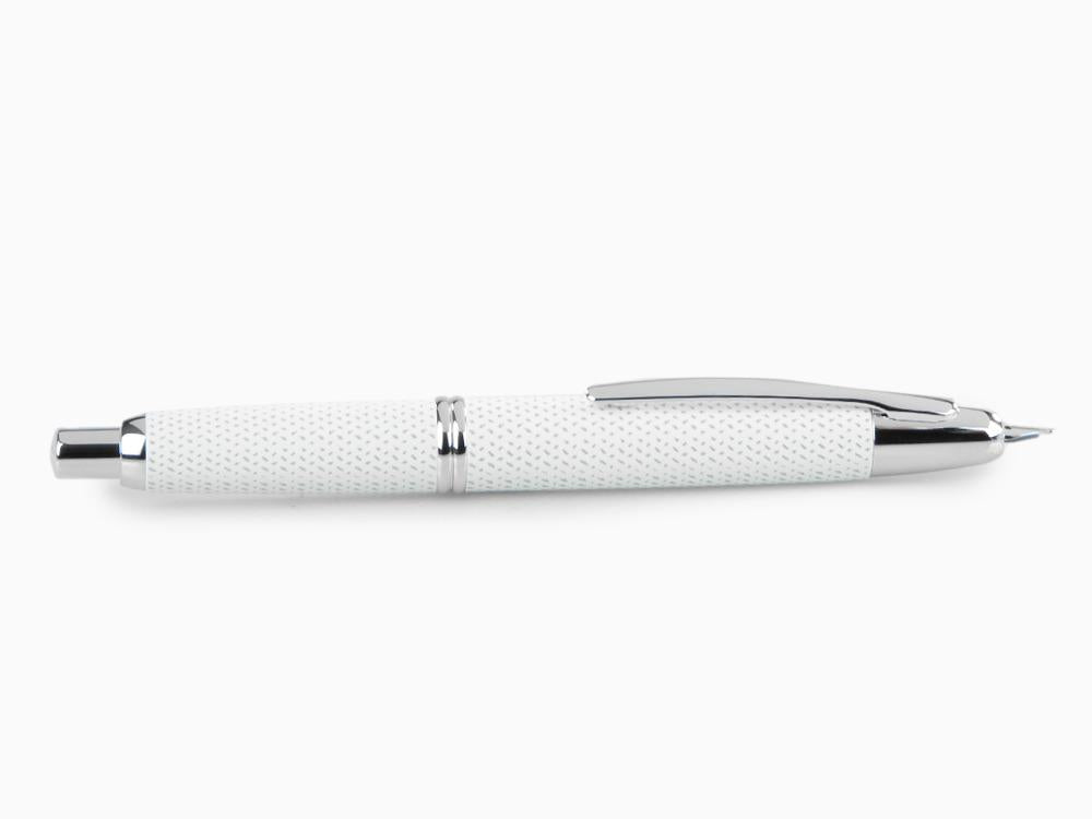 Pilot Capless Carbonesque Füllfederhalter, Weiss, FK-1500-GRAF-WHITE