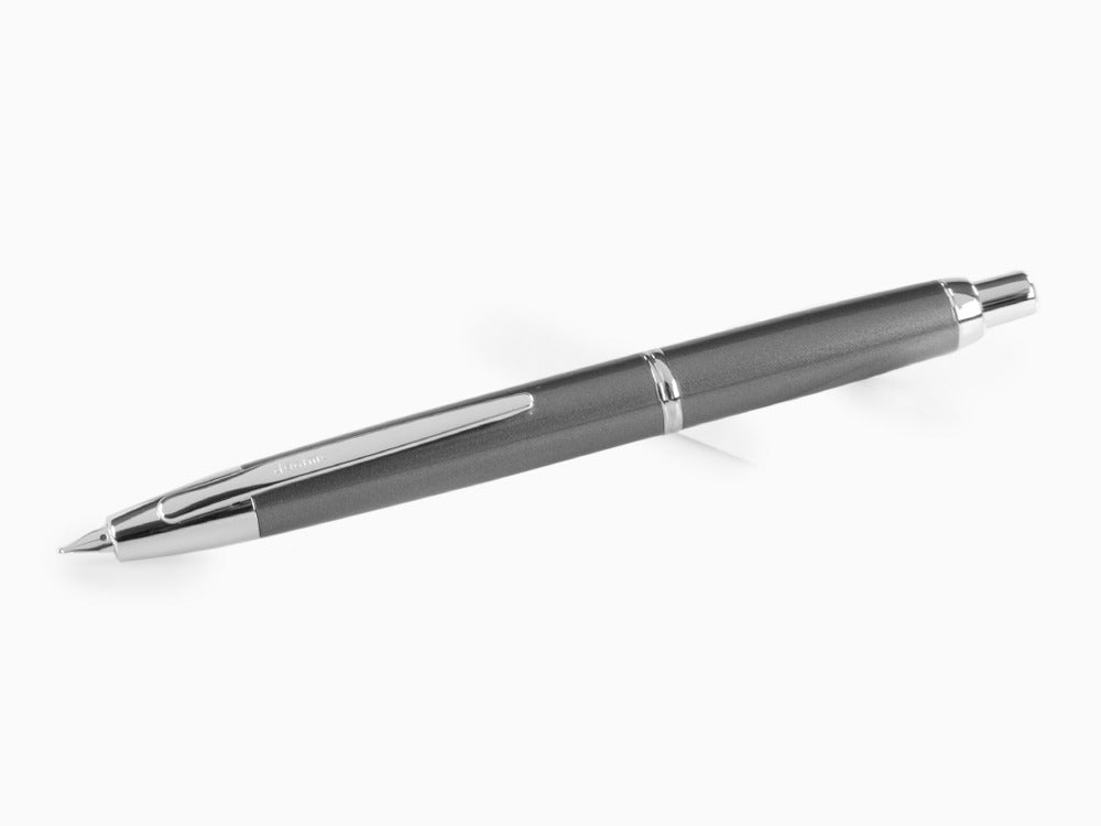 Pilot Capless Decimo Füller, Verchromte Akzente, Grau, FK-1500D-RH-GREY