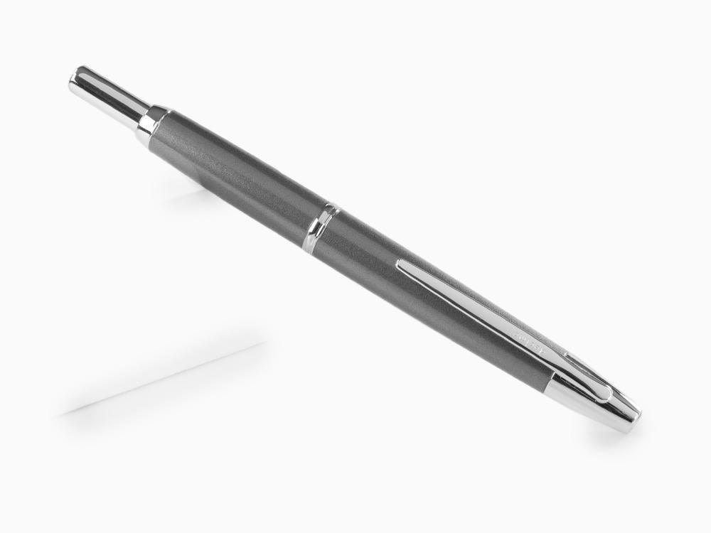 Pilot Capless Decimo Füller, Verchromte Akzente, Grau, FK-1500D-RH-GREY