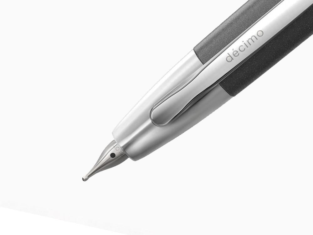 Pilot Capless Decimo Füller, Verchromte Akzente, Grau, FK-1500D-RH-GREY
