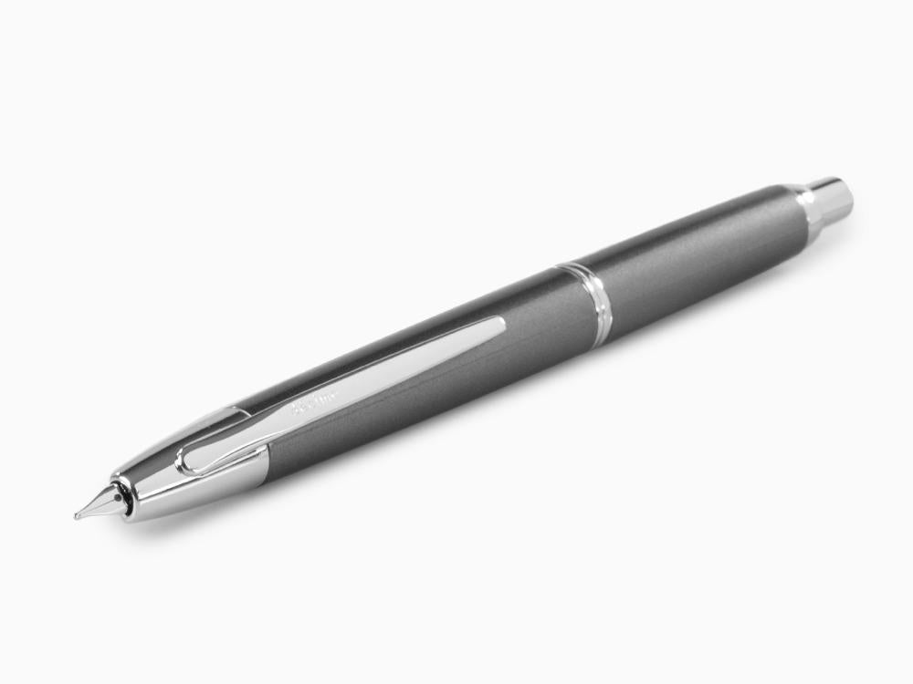 Pilot Capless Decimo Füller, Verchromte Akzente, Grau, FK-1500D-RH-GREY