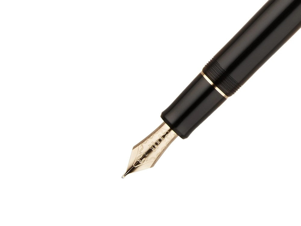 Pilot Custom 742 Füllfederhalter, Vergoldet, Schwarz, FKK-2000RB