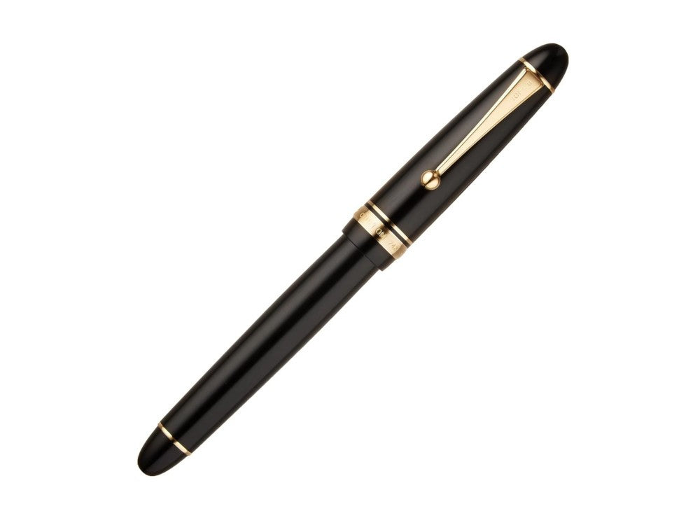 Pilot Custom 742 Füllfederhalter, Vergoldet, Schwarz, FKK-2000RB