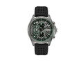 Police Cipher Quartz Uhr, PVD Gun Metal, 45 mm, Grün, PEFGO0000101