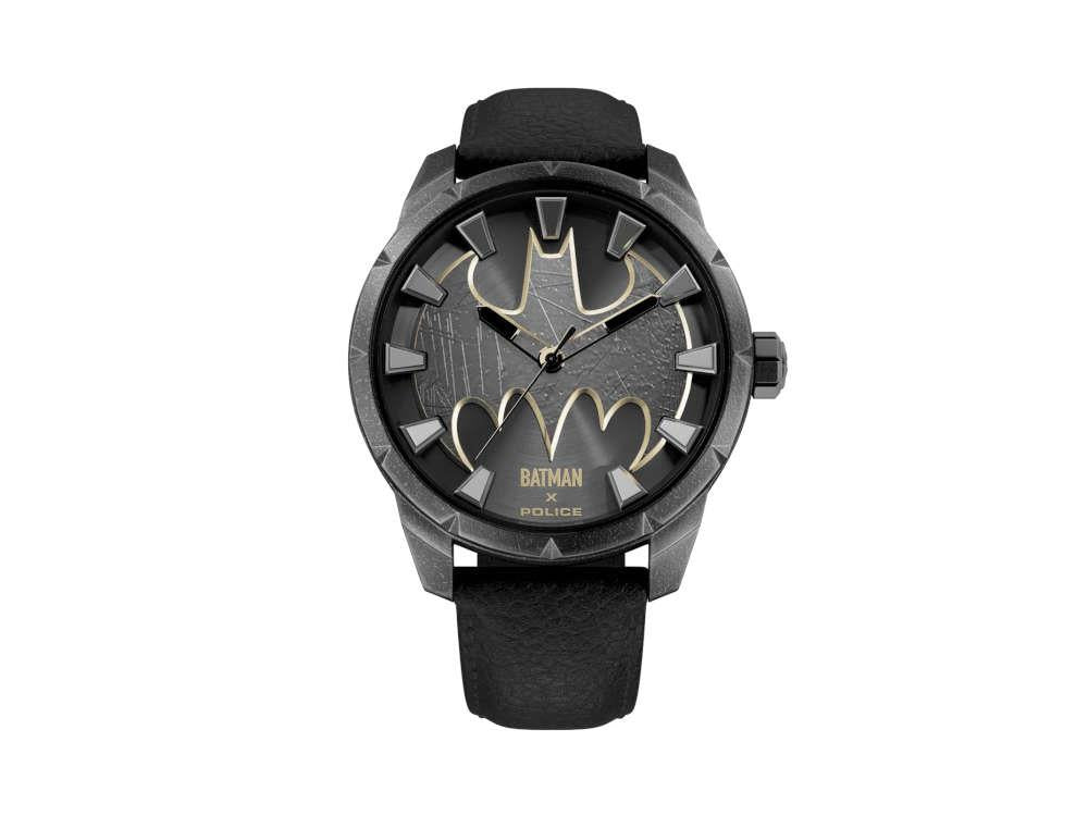 Police Batman The Bat Quartz Uhr, 45 mm, Schwarz, PEWGA0075501