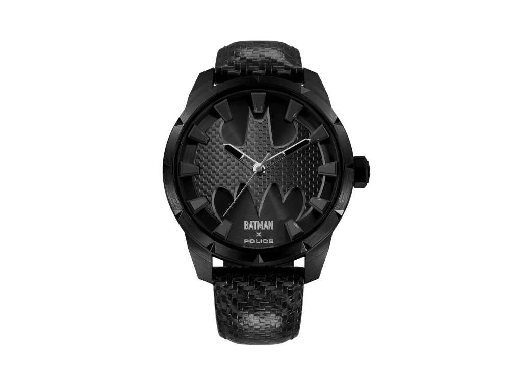 Police Batman The Bat Quartz Uhr, 45 mm, Schwarz, PEWGA0075502