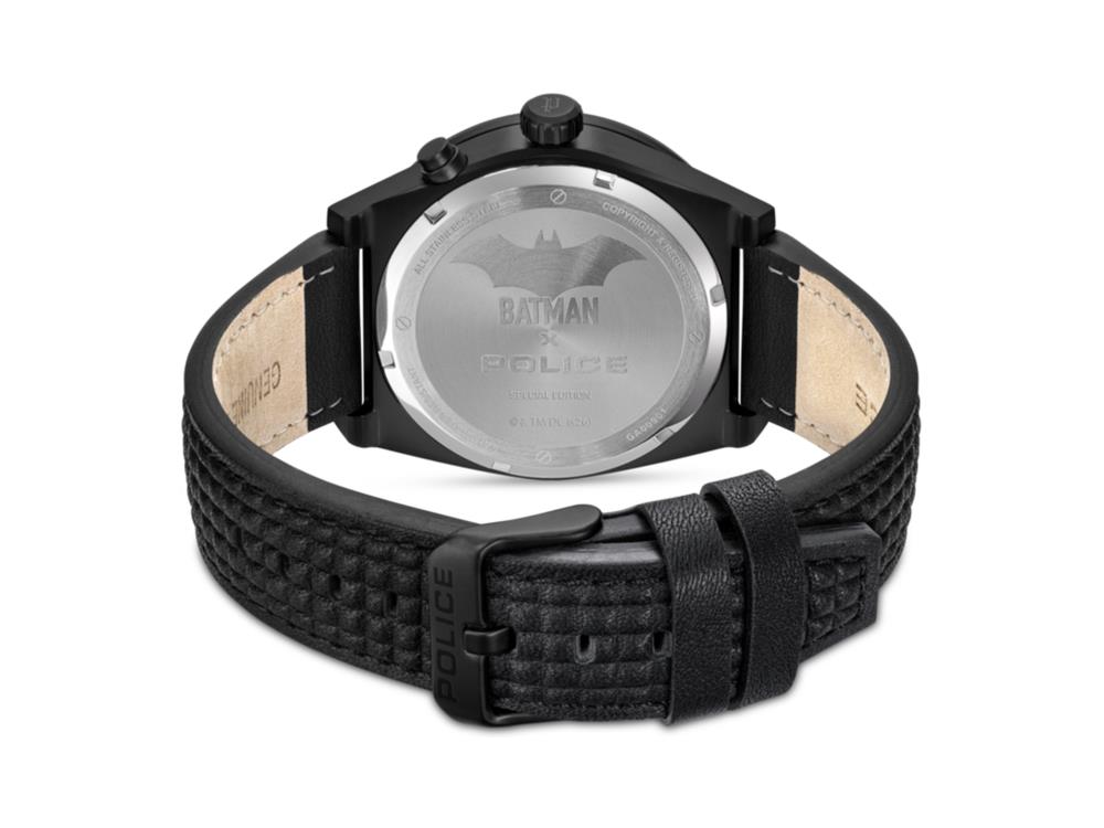 Police Ultimate Batman Quartz Uhr, 44 mm, Schwarz, PEWGA0090101-SET