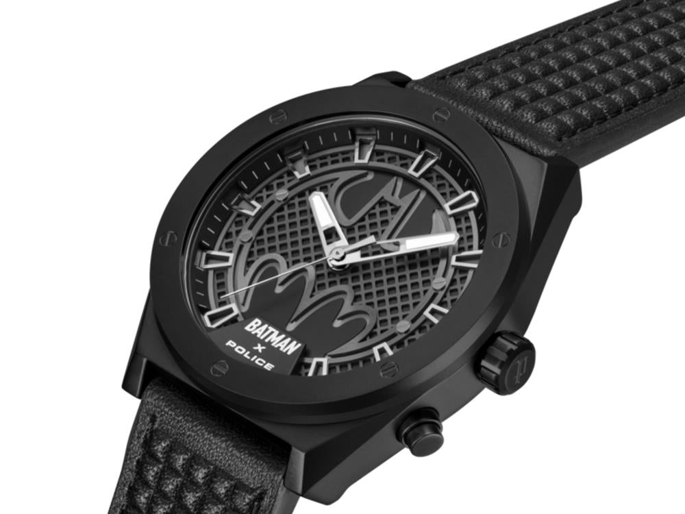 Police Ultimate Batman Quartz Uhr, 44 mm, Schwarz, PEWGA0090101-SET