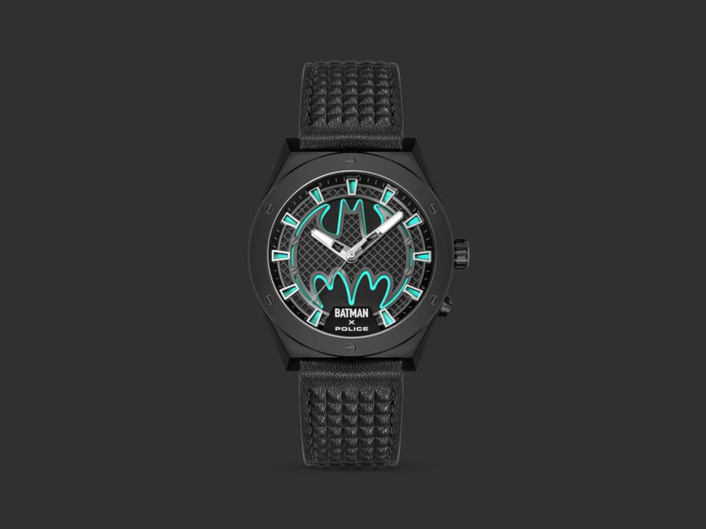 Police Ultimate Batman Quartz Uhr, 44 mm, Schwarz, PEWGA0090101-SET