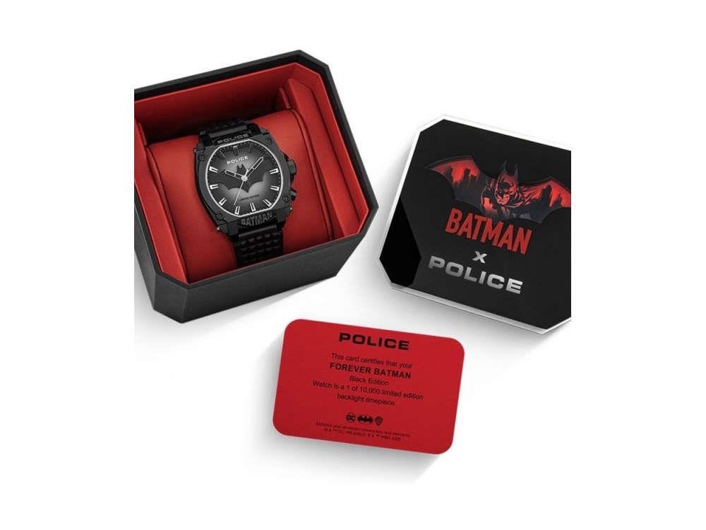 Police Forever Batman Quartz Uhr, Schwarz, Limitierte Edition, PEWGD0022601