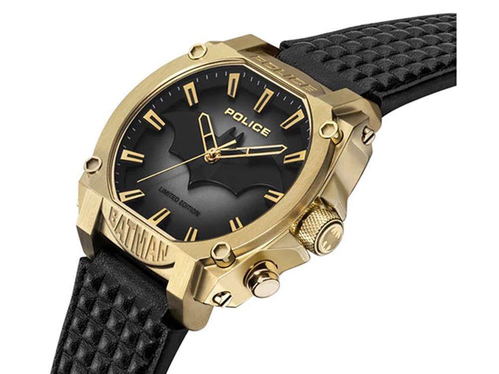 Police Forever Batman Quartz Uhr, PVD Gold, Limitierte Edition, PEWGD0022602