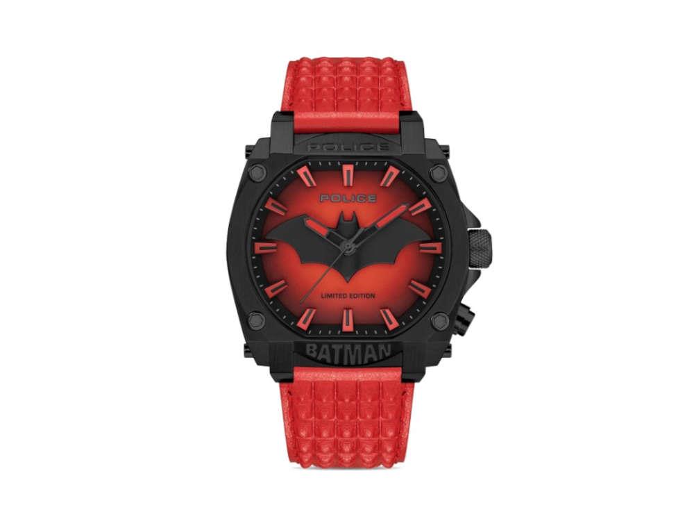Police Forever Batman Quartz Uhr, Rot, Limitierte Auflage, PEWGD0022604