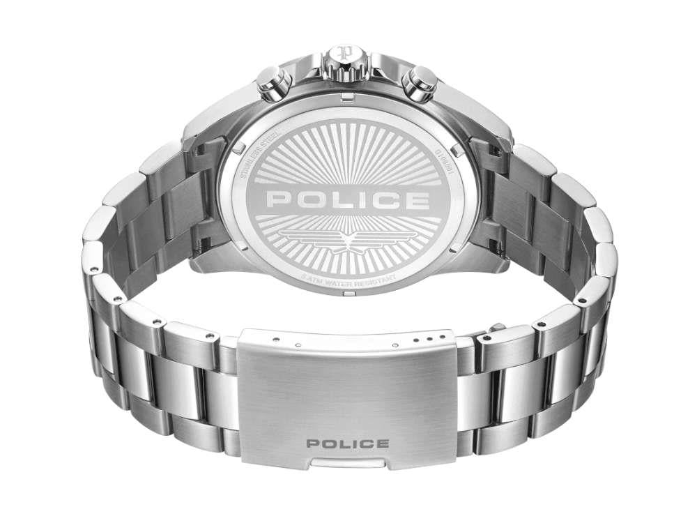 Police Cipher Quartz Uhr, 45 mm, Schwarz, PEWGI0000104