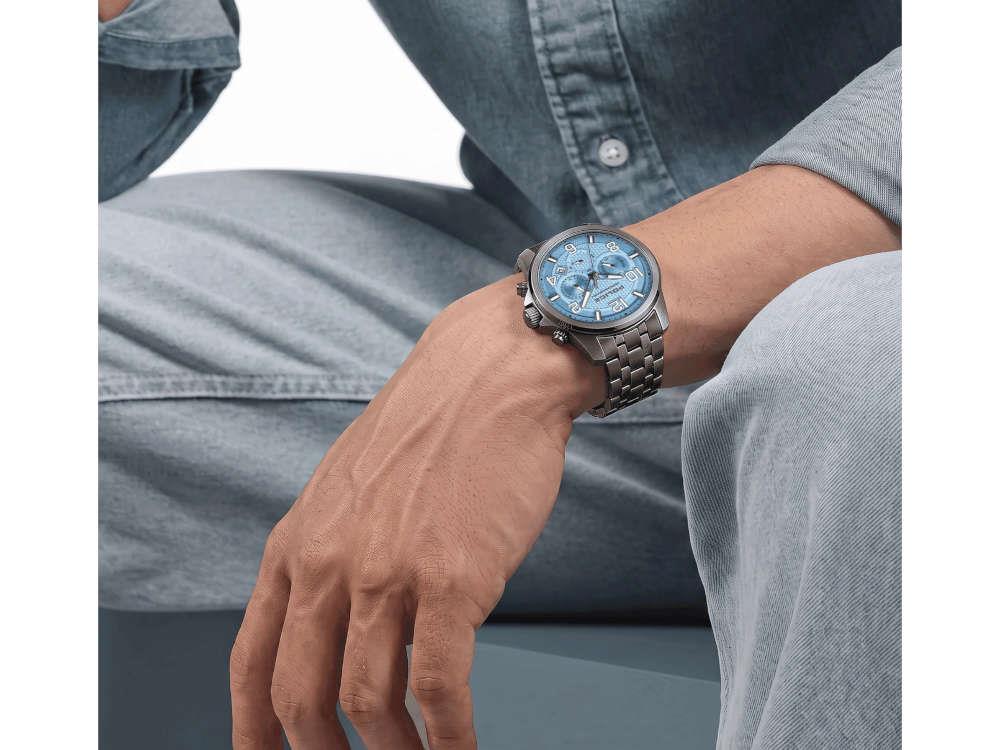 Police Belem Quartz Uhr, PVD, 43 mm, Blau, PEWGI0000302
