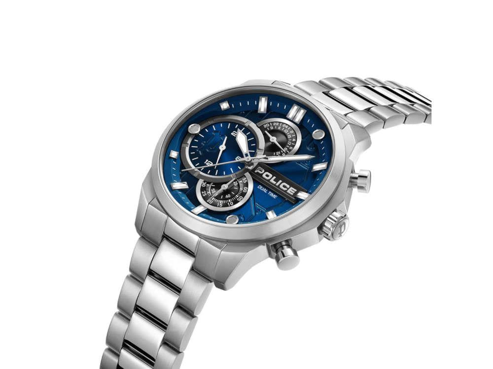 Police Reactor Quartz Uhr, 46 mm, Blau, PEWGK0039207