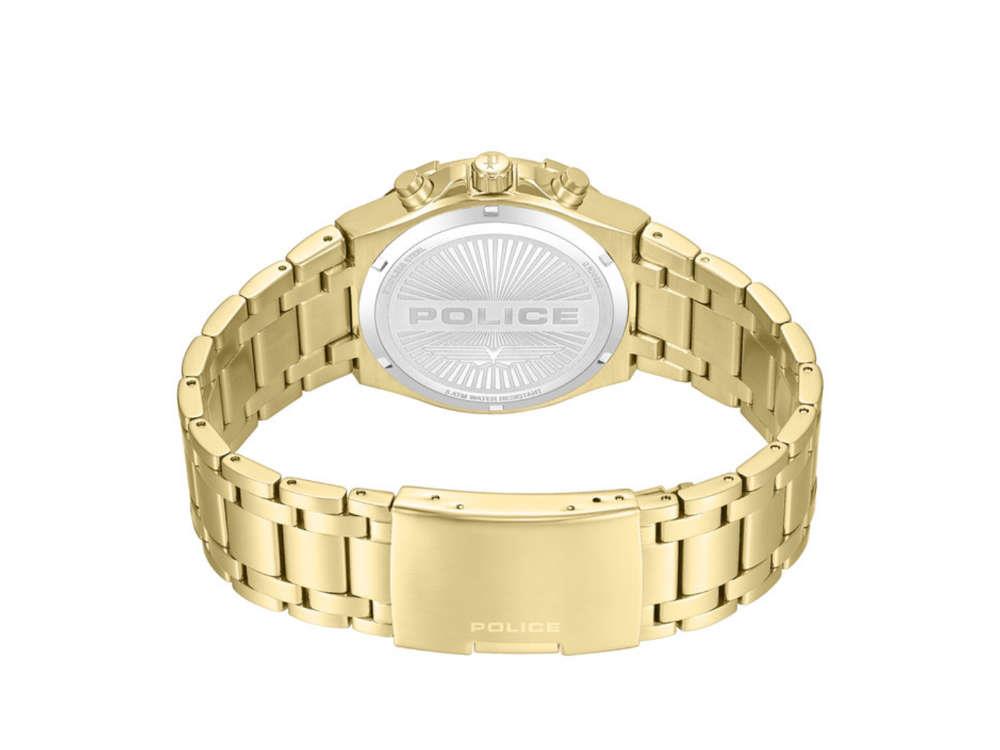 Police Guardian Quartz Uhr, PVD Gold, 42 mm, Grün, PEWGK0082003