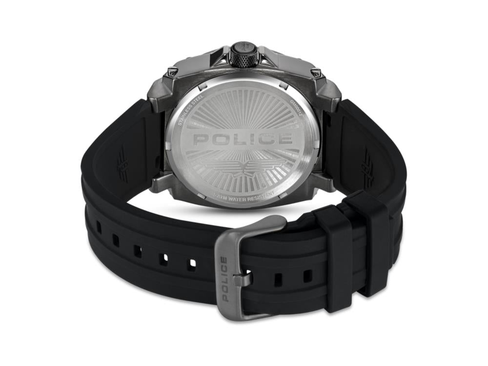 Police Norwood-Skull Quartz Uhr, 45 mm, Schwarz, PEWGM0001201
