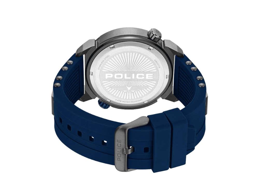 Police Boa Quartz Uhr, PVD, 48 mm, Blau, PEWGM0071803