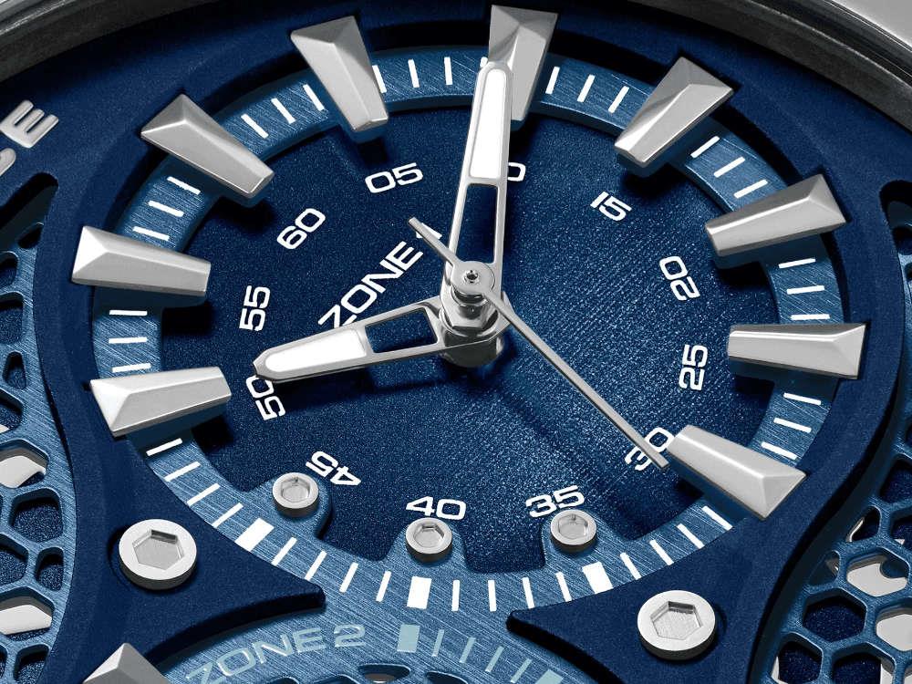 Police Boa Quartz Uhr, PVD, 48 mm, Blau, PEWGM0071803