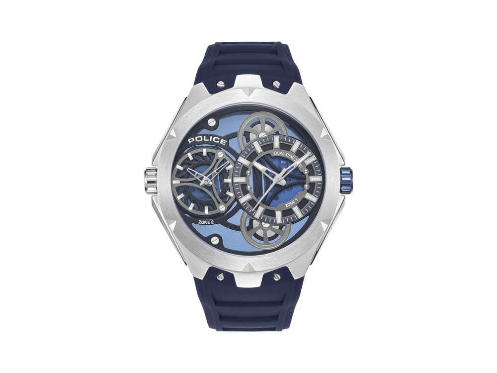 Police Scepter Quartz Uhr, 46 mm, Blau, PEWGM0081703