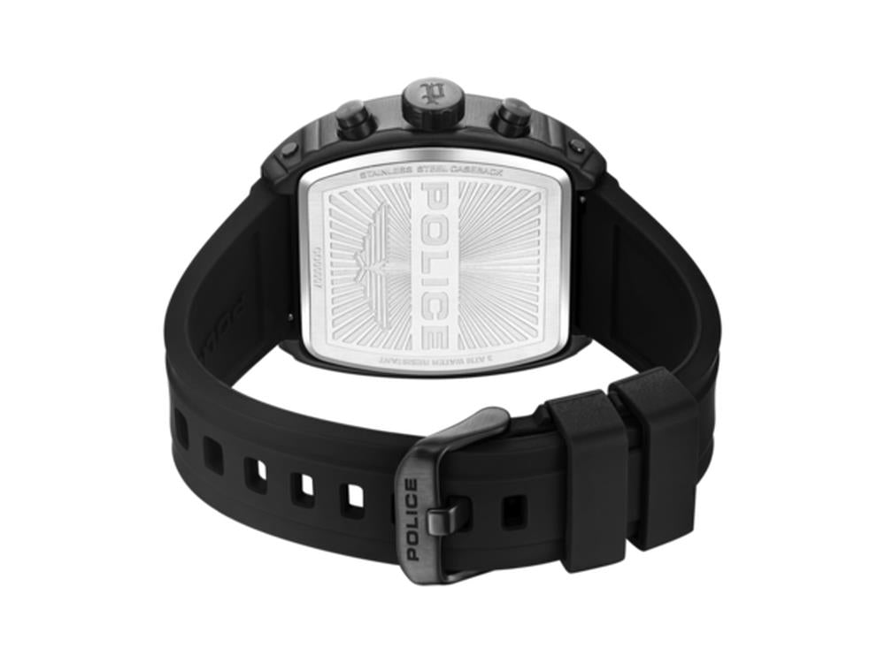 Police Connector Quartz Uhr, 46 mm, Schwarz, PEWGO0000702