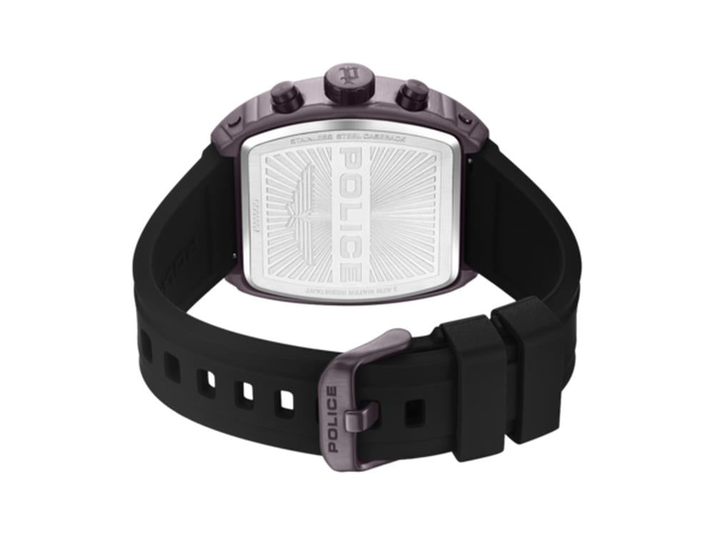 Police Connector Quartz Uhr, 46 mm, Braun, PEWGO0000703