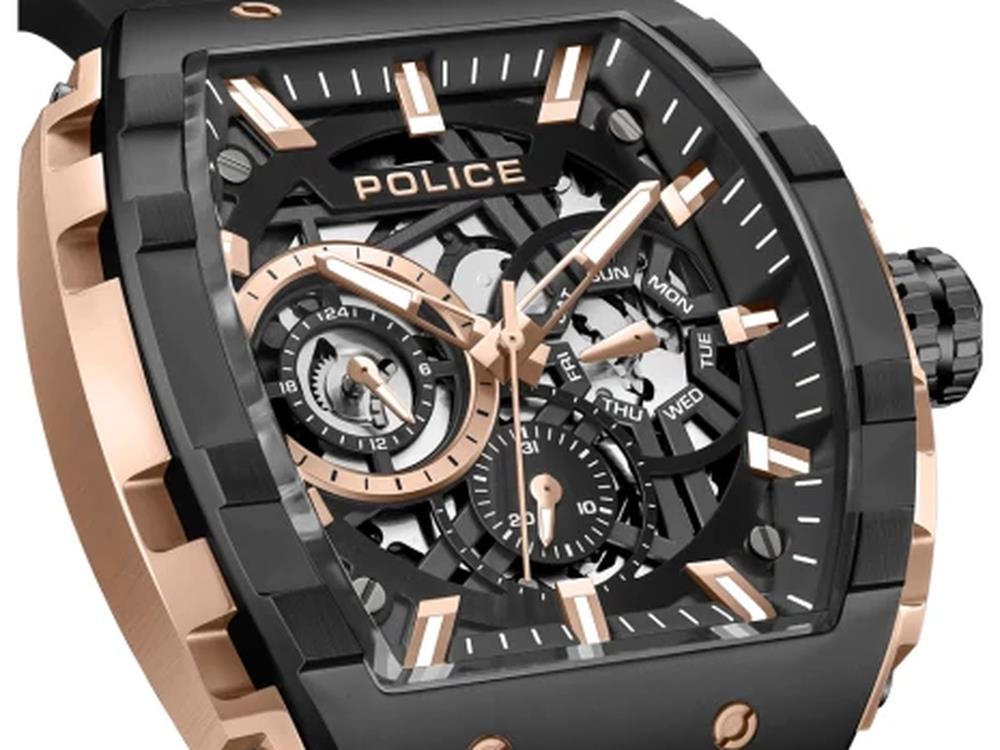 Police Flash Quartz Uhr, 48 mm, Schwarz, PEWGQ0063006