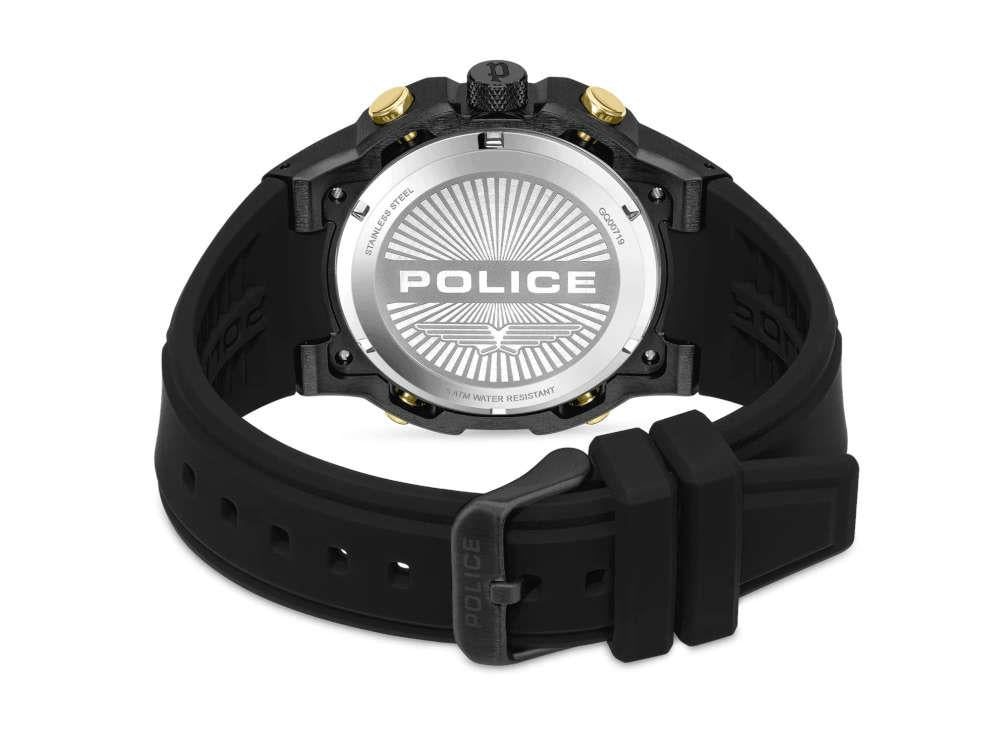 Police Challenger Quartz Uhr, PVD, 46 mm, Schwarz, PEWGQ0071901