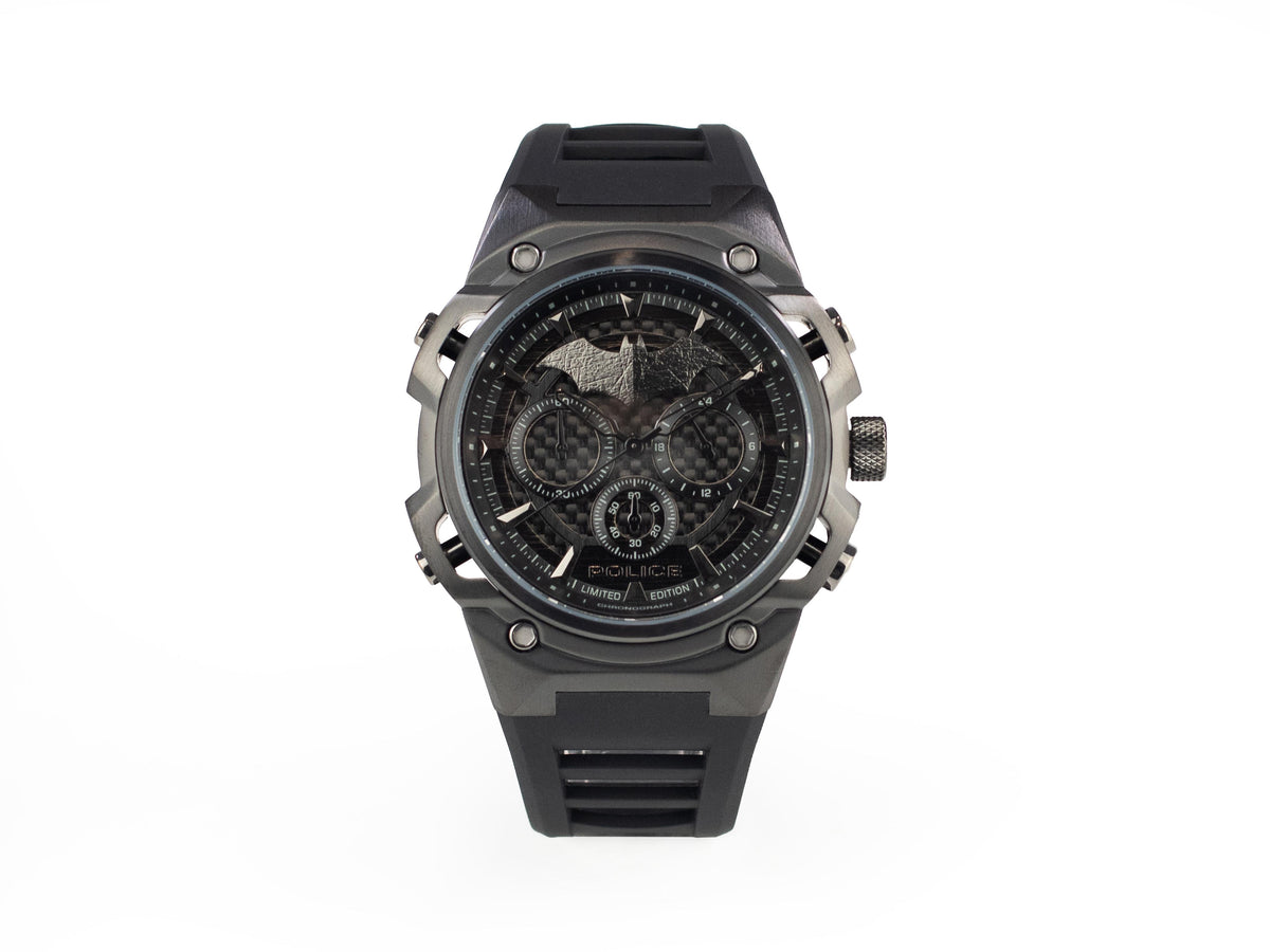Set Police Crusader Quartz Uhr und Batarang Armband Limitierte Ed. PEWGQ0089901