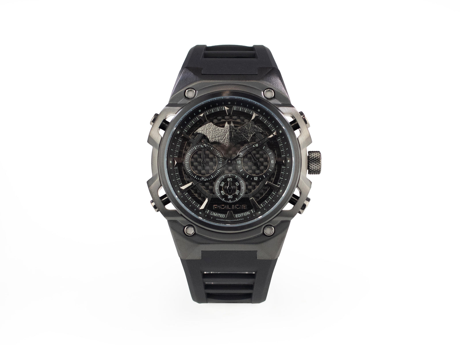 Set Police Crusader Quartz Uhr und Batarang Armband Limitierte Ed. PEWGQ0089901