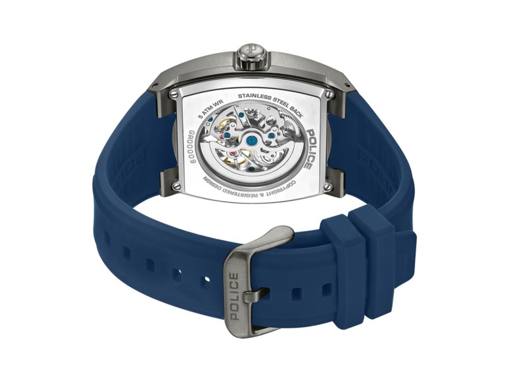 Police Skeletor Automatik Uhr, 42 mm, Grau, PEWGR0000902