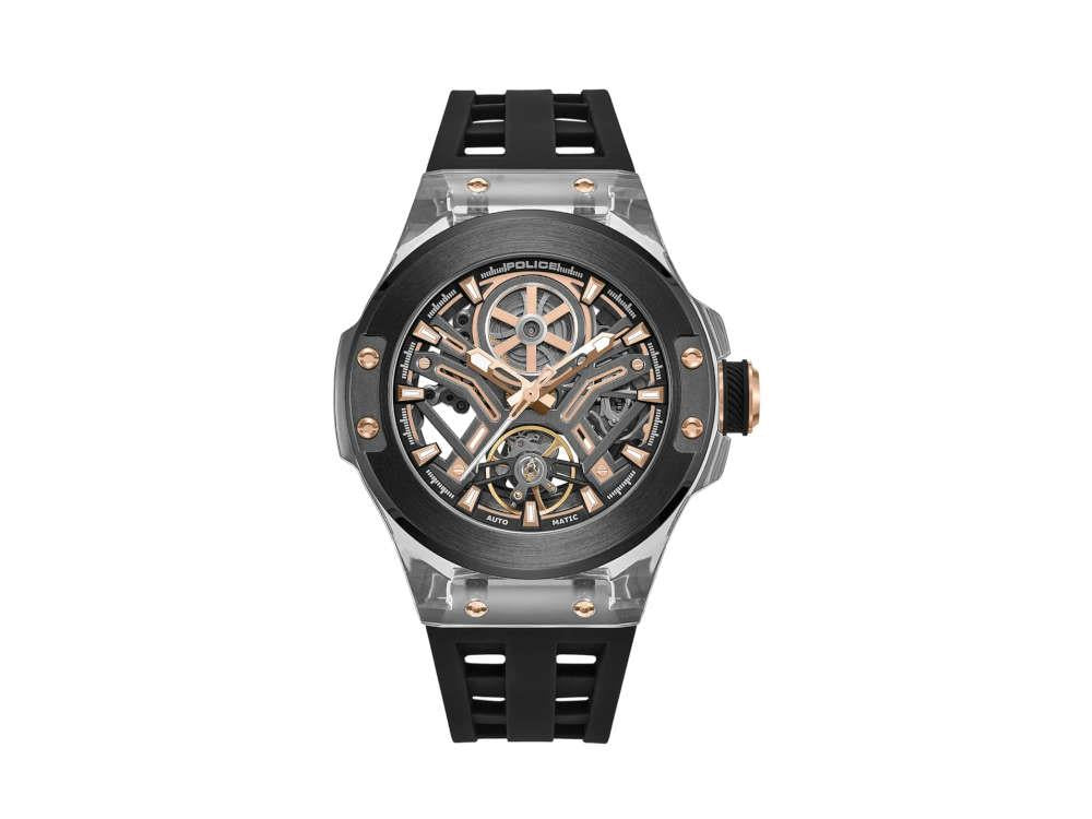 Police Cyclone Automatik Uhr, PVD, 43 mm, Schwarz, PEWGR0082202